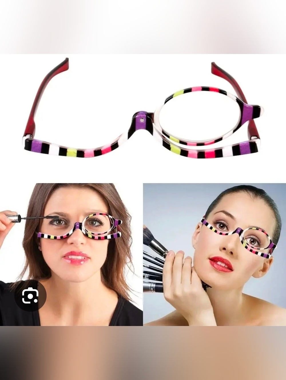 Magnified Makeup Application Glasses - Multicolor